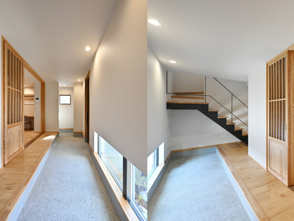 和モダンな通り土間